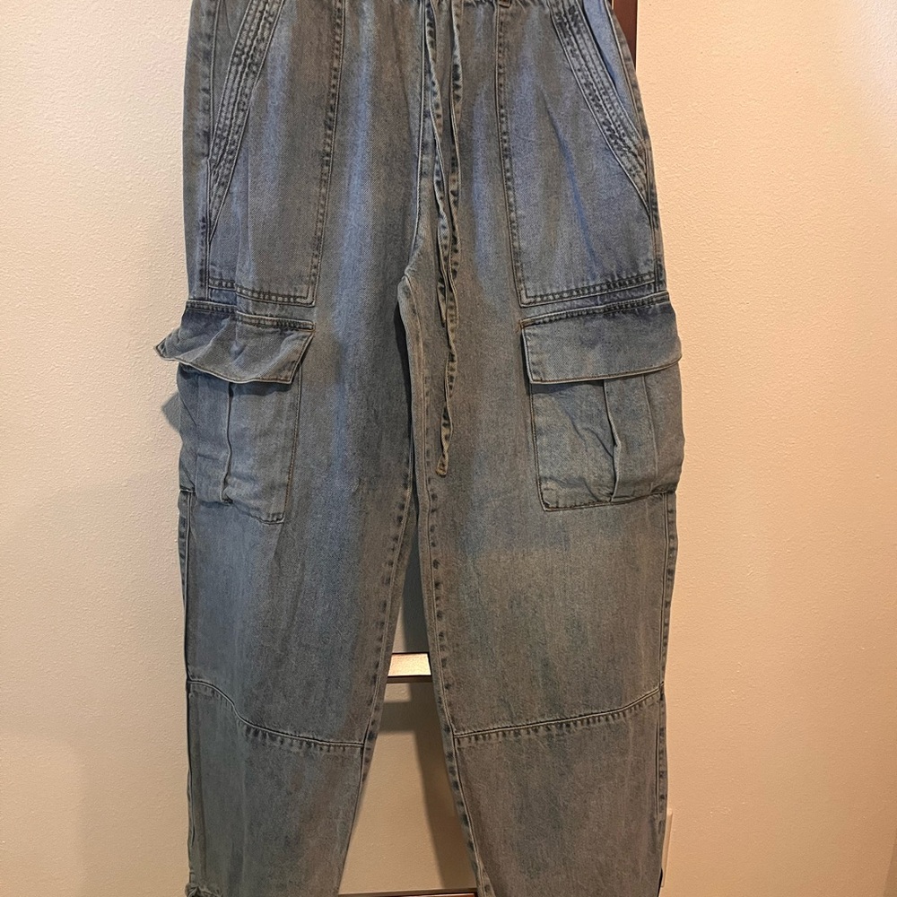 Women’s HABBITUAL Blue Cargo Jeans